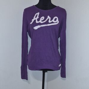 Aeropostale Purple Long Sleeve Tee